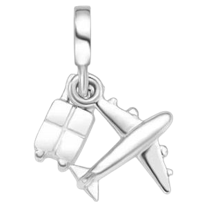 Pingente de Avião e Mala